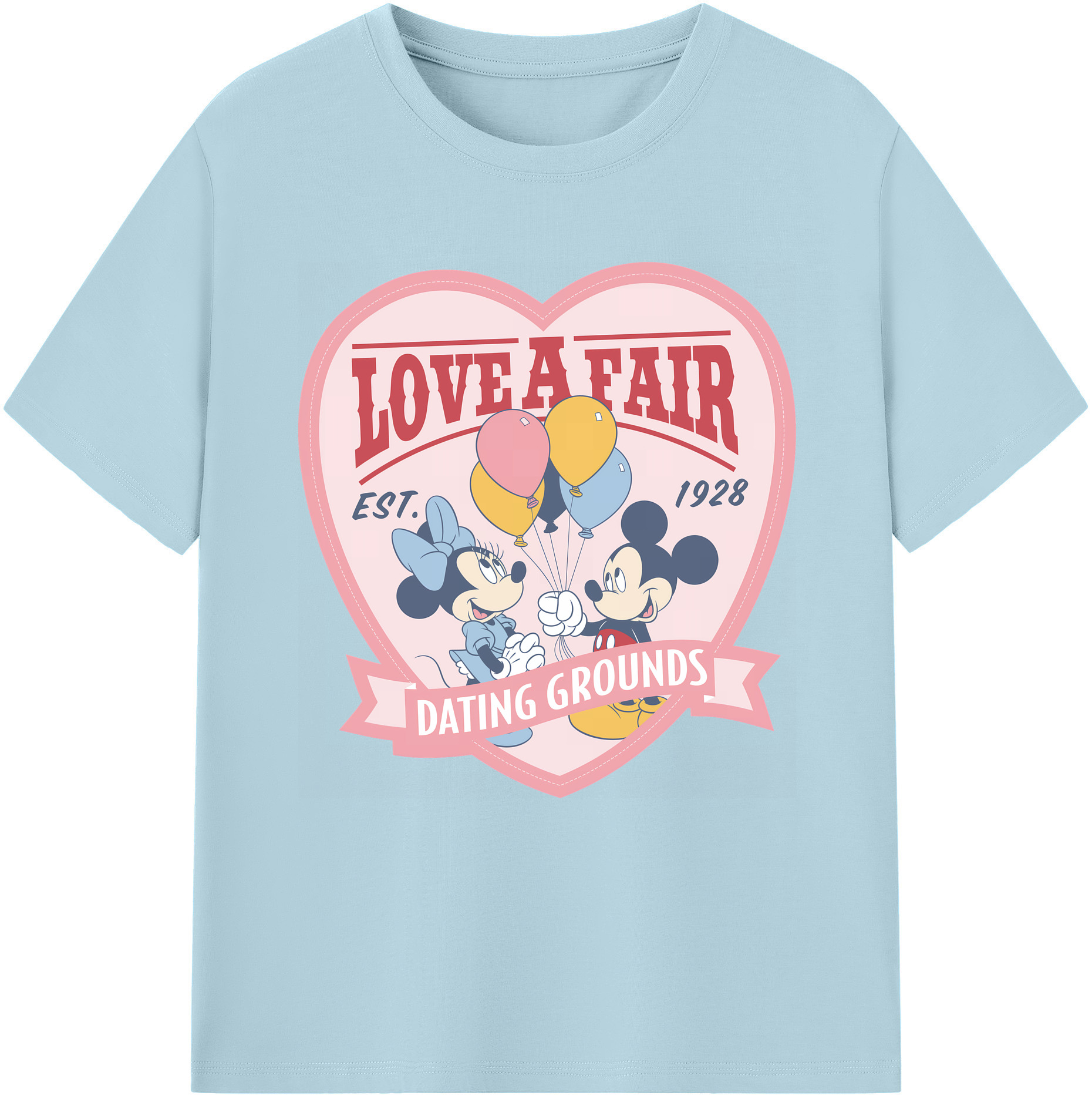 （画像用） ミッキーマウス Mickey Mouse 綿100％半袖Tシャツ（フロントプリント）